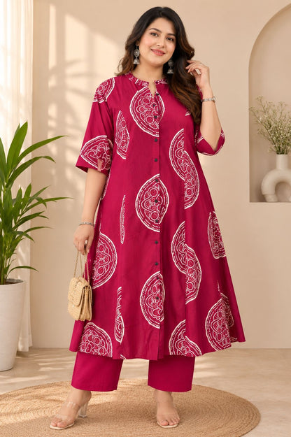 Pure Cotton Kurti Plazzo Set