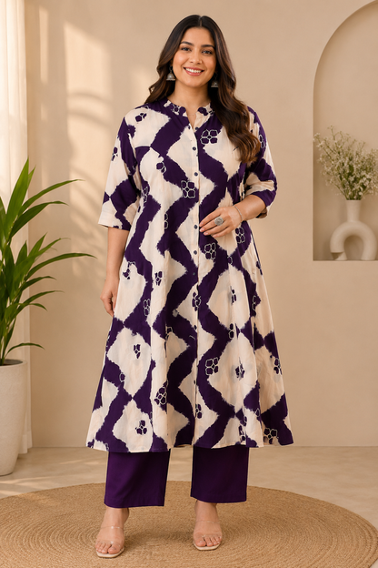 Pure Cotton Kurti Plazzo