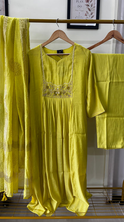 Pure Mul Chanderi Suit
