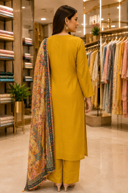 Pure Gajji Dupatta Set