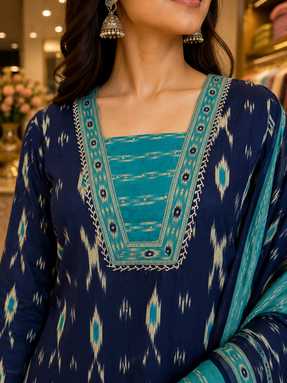 Pure Cotton Jaipuri Everyday Wear Suit