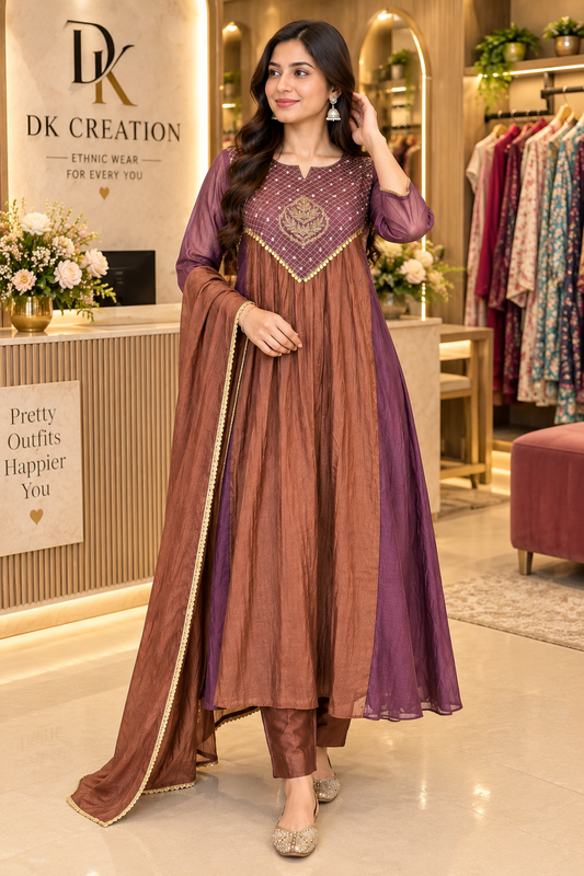 Premium Mul Chanderi Festival Wear Suit
