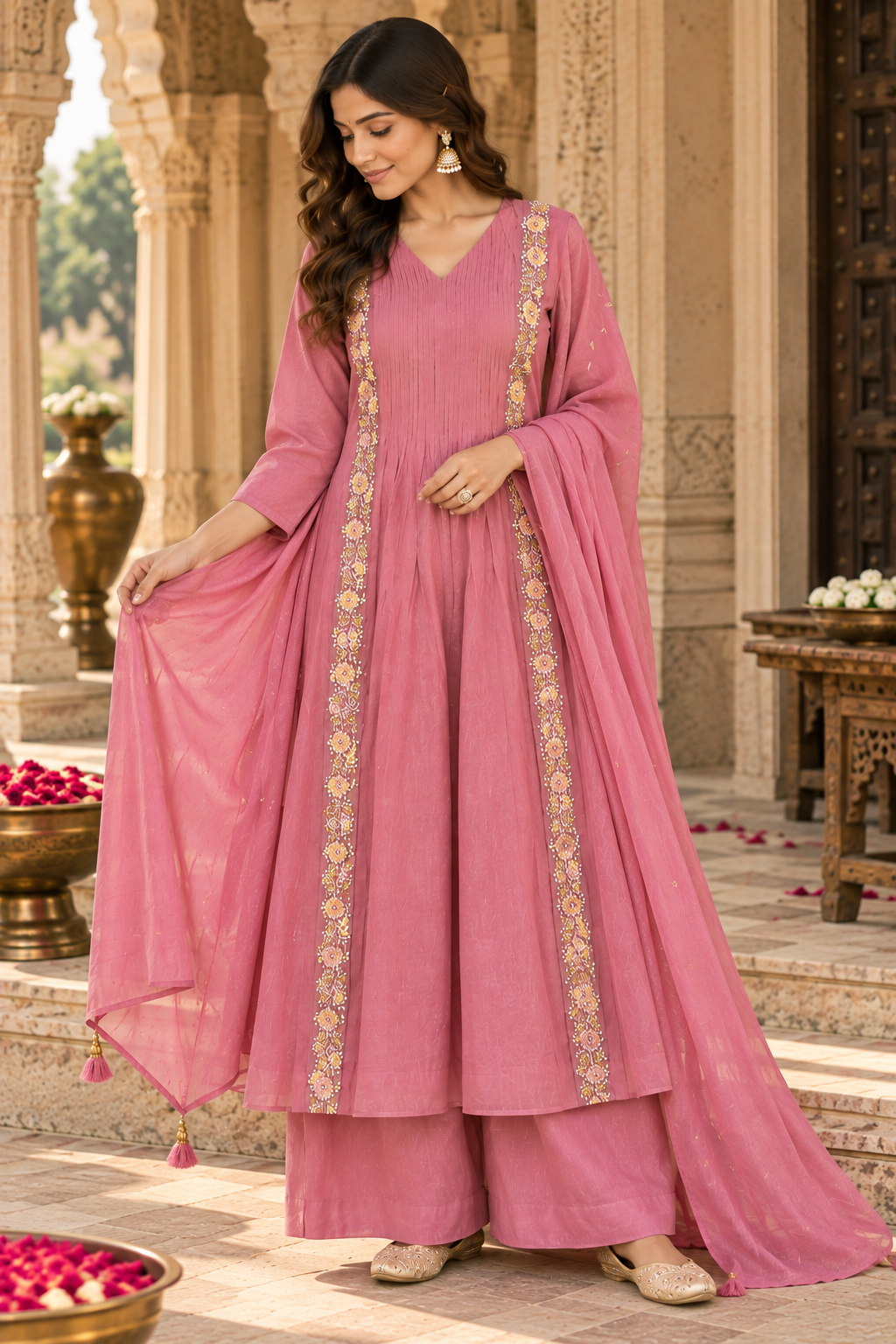 Festival Wear Mul Chanderi Suit