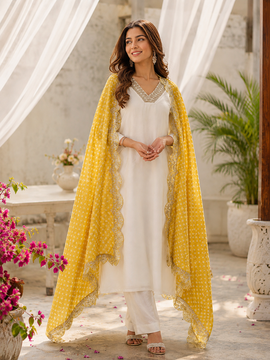 Pure Muslin Suit