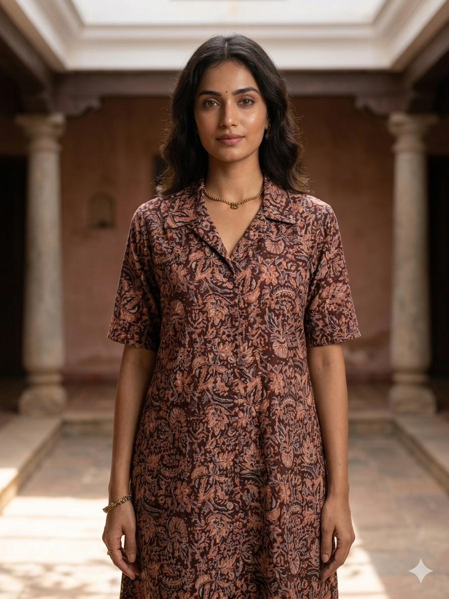 Pure Kalamkari One-Piece