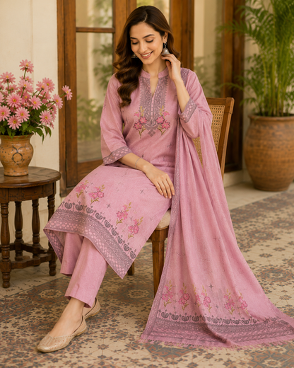 Premium Linen Cotton Suit
