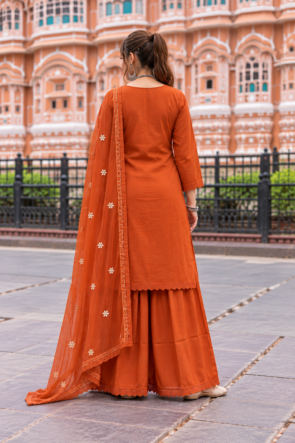 Pure Mul Cotton Plazzo Set