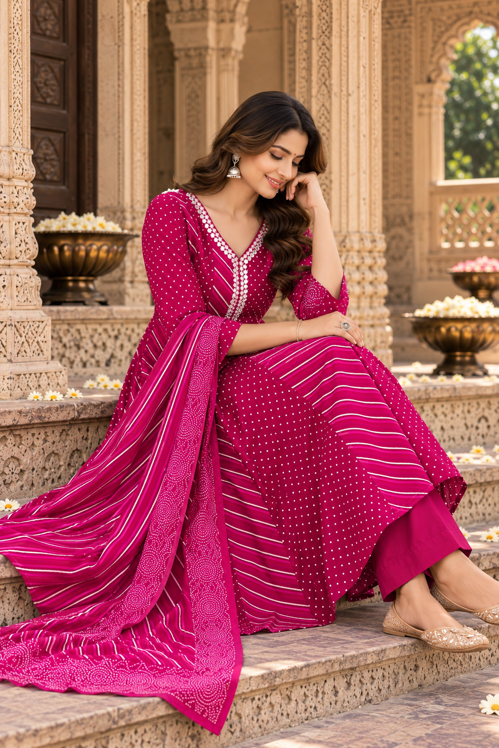 Pure Mul Cotton Jaipuri Suit