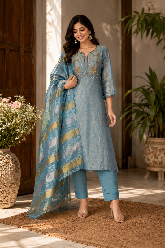 Pure Shimmer Tissue Suit