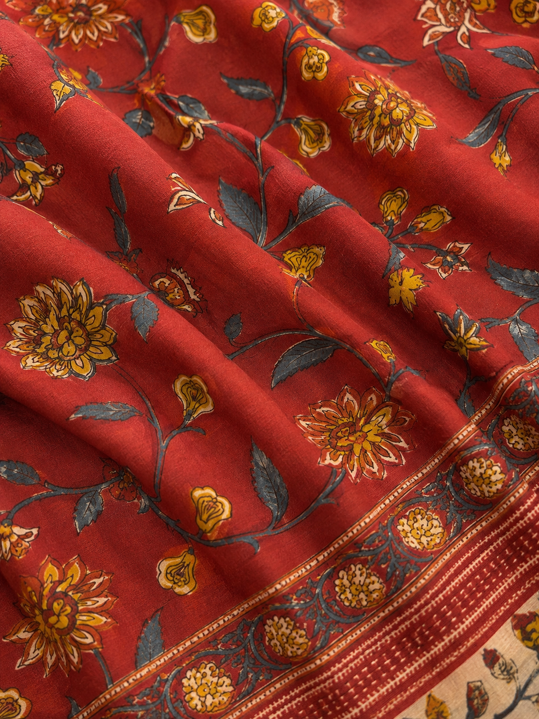 Pure Cotton Kurti Ghagra and Dupatta Set