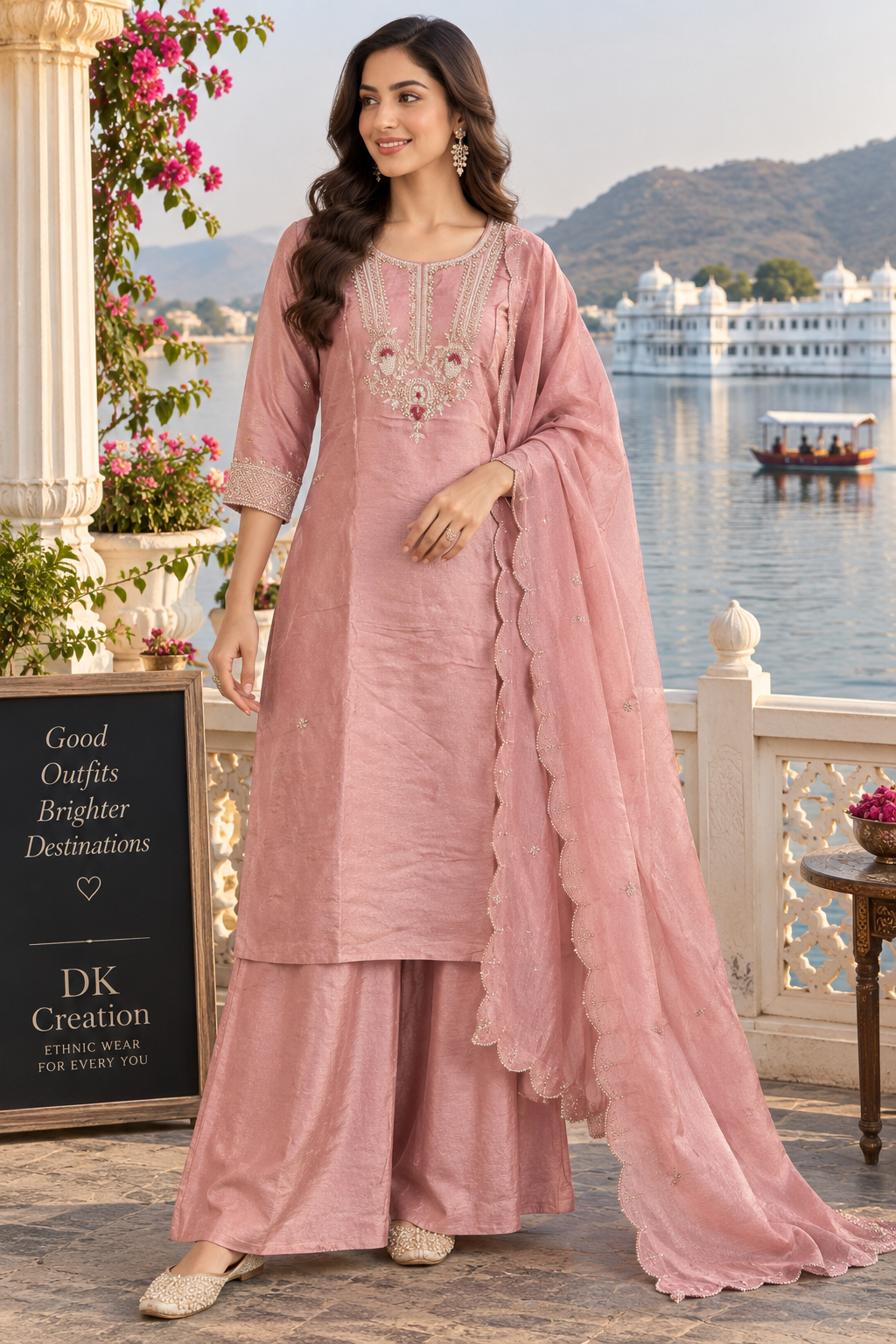 Festival Wear Hadnwork Plazzo Set