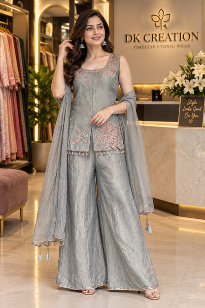 Festival Wear Salsa Fabric 3Pc Suit