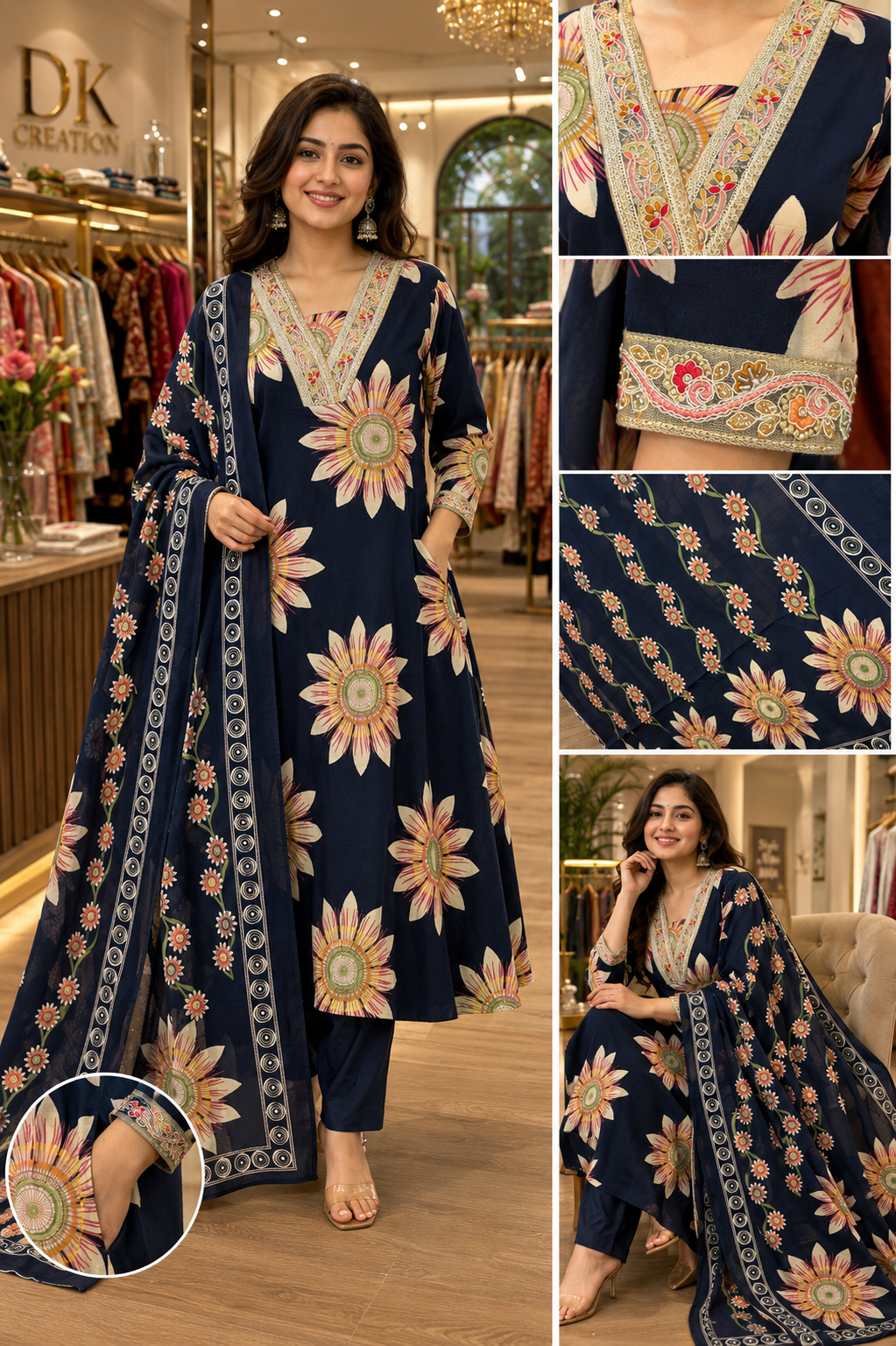 Pure cotton daily wear suit