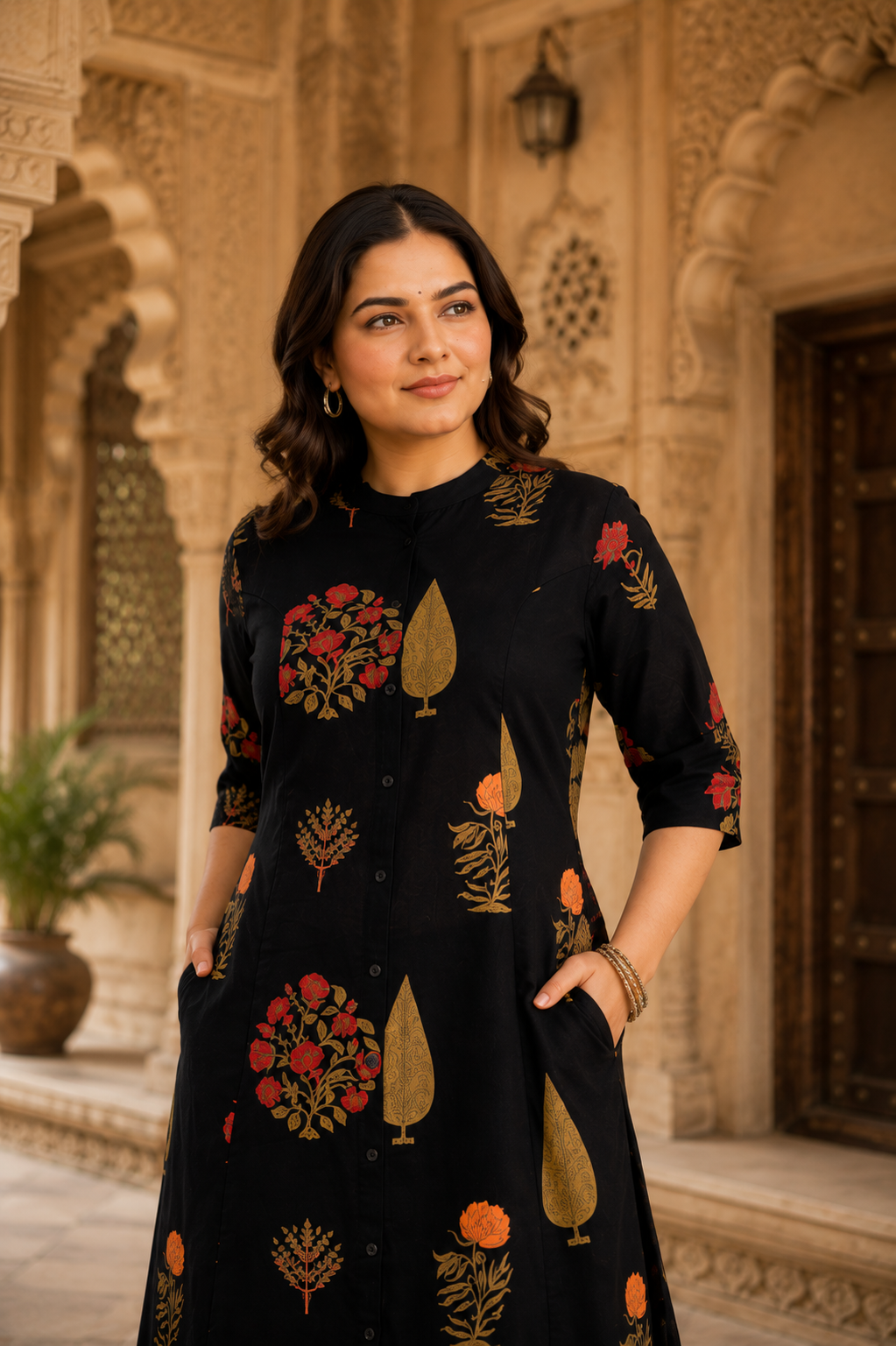 Pure Cotton Kurti with Plazzo