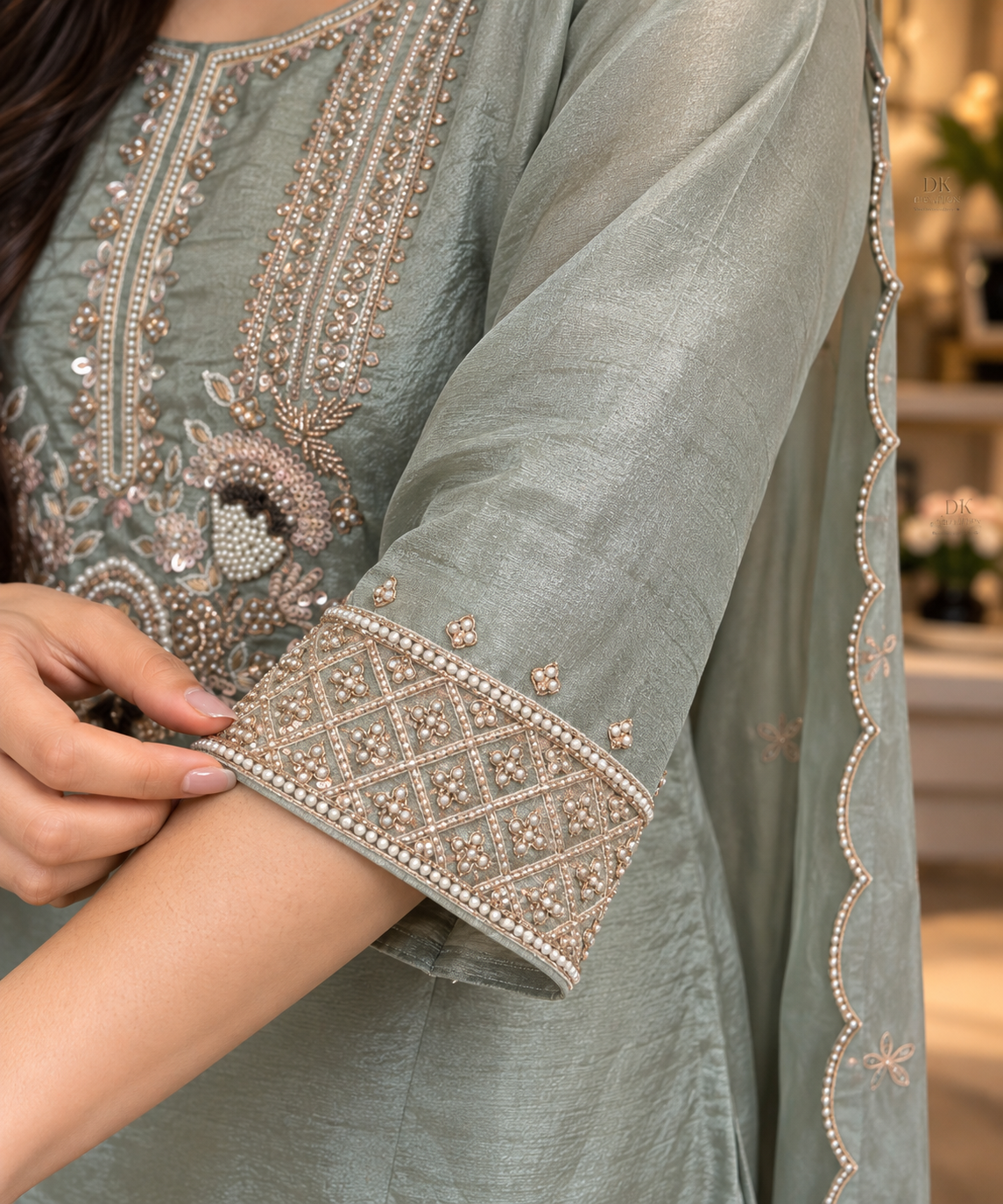 Festival Wear Hadnwork Plazzo Set