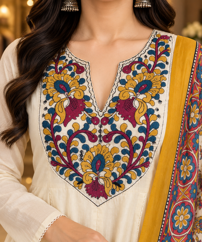 Pure Mul Cotton Anarkali Suit