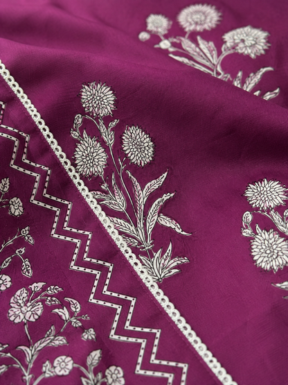 Pure Mul Cotton Office Wear Suit