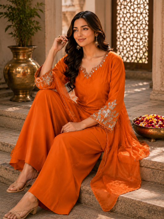 Pure Russian Silk Suit