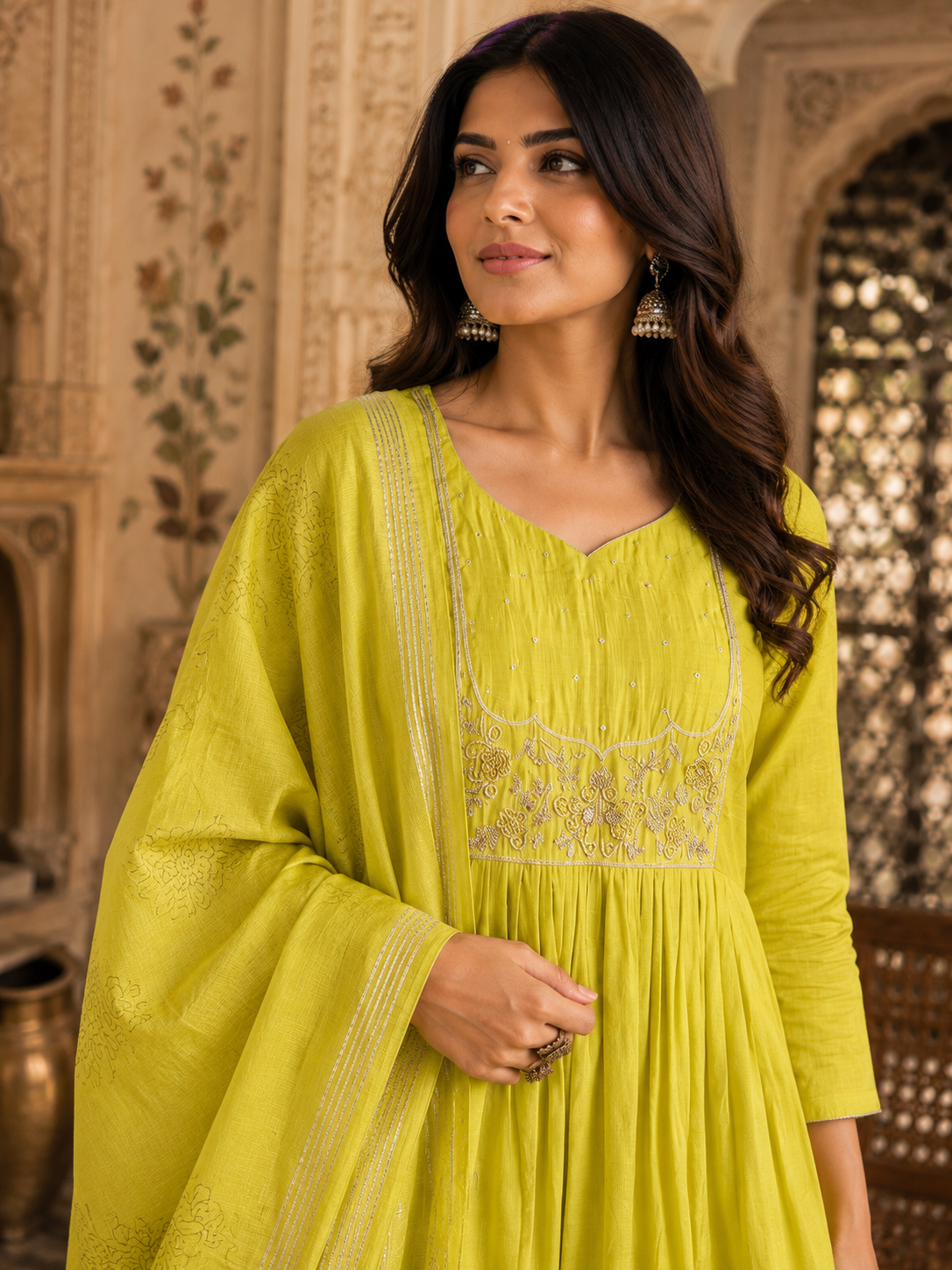Pure Mul Chanderi Suit
