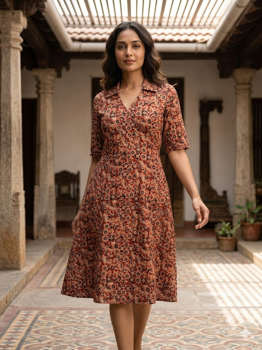 Pure Kalamkari One-Piece