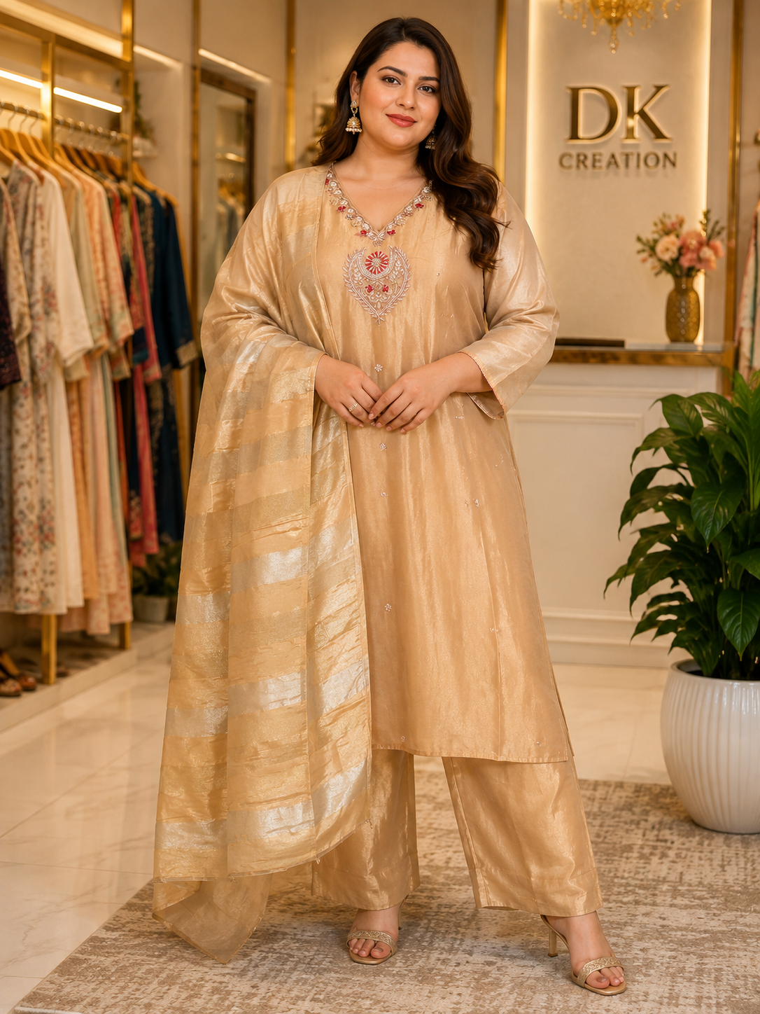 BIG SIZE HEAVY SHIMMER SUIT RAKSHABANDHAN SPECIAL