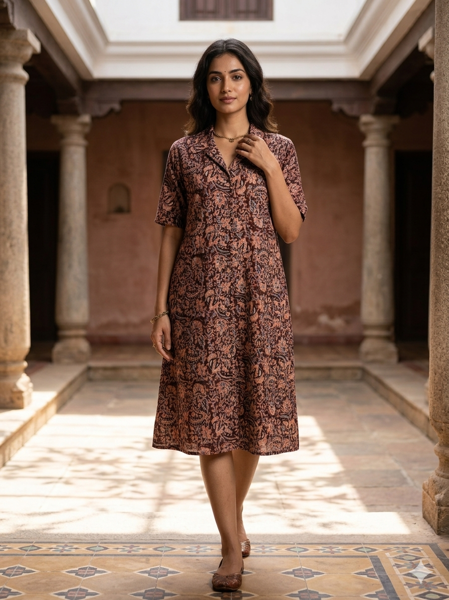 Pure Kalamkari One-Piece
