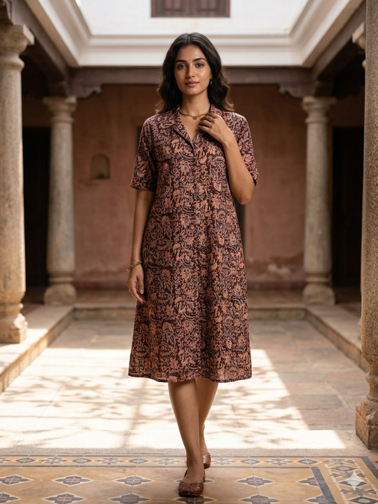 Pure Kalamkari One-Piece
