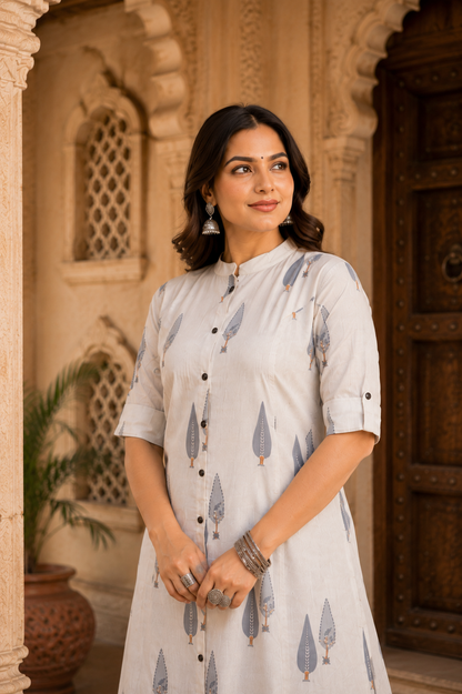 Pure Cotton Kurti with Plazzo