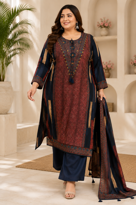 Pure Crepe Suit BIG SIZE
