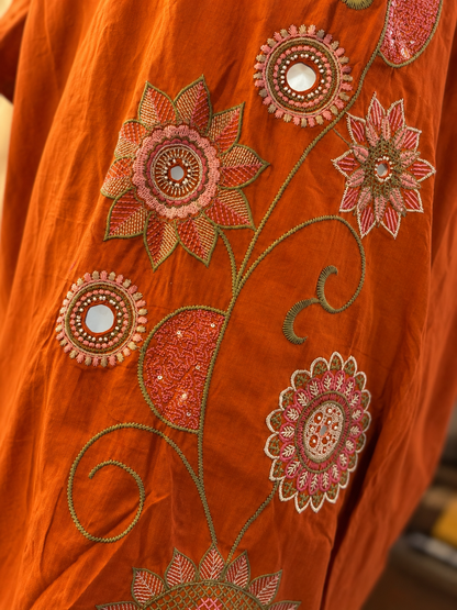 PURE COTTON BIG SIZE KURTI WITH PLAZZO PANT