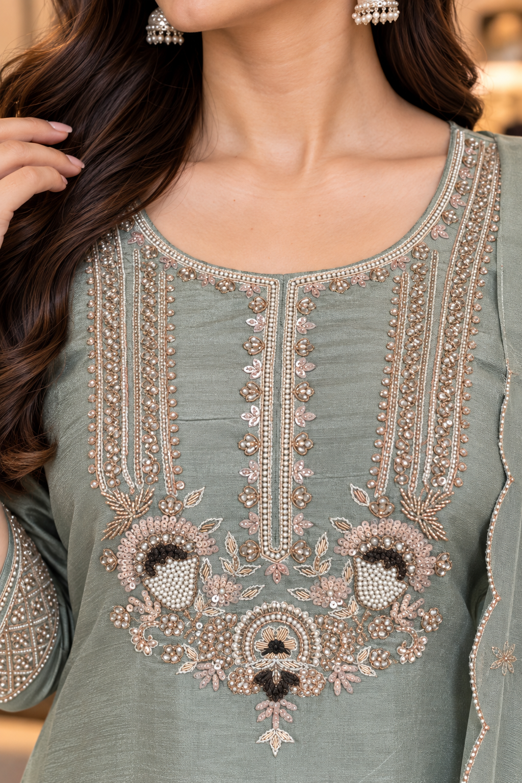Festival Wear Hadnwork Plazzo Set