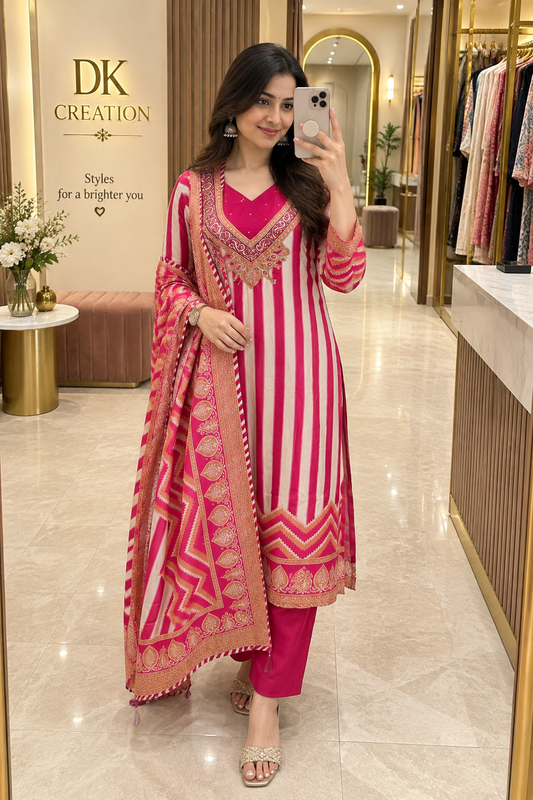 Gejji Silk Festival Wear Suit Set