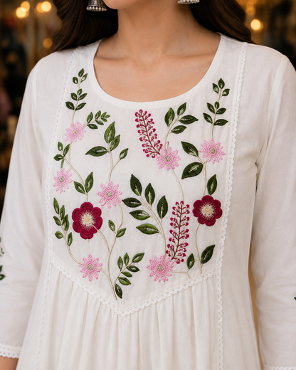 Pure Mul Cotton Dupatta Suit