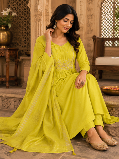 Pure Mul Chanderi Suit