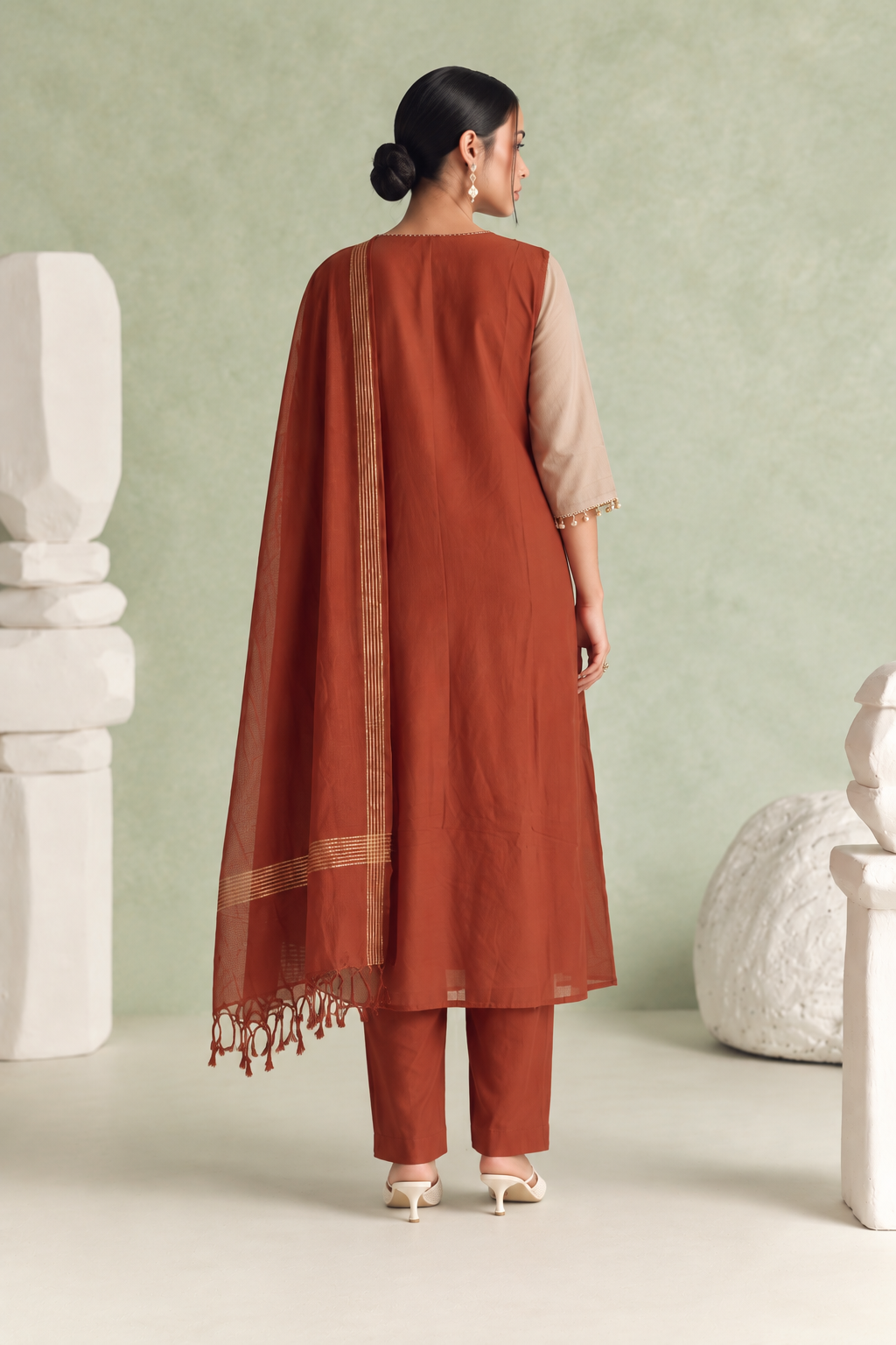 Festival Wear Mul Chanderi Suit