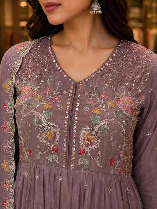 Indo Western Kurti Plazzo and Dupatta