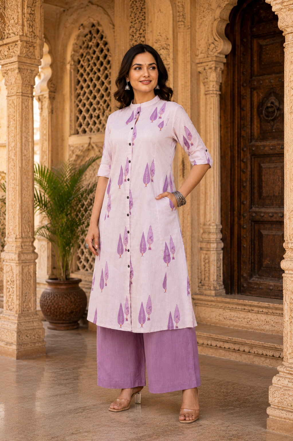 Pure Cotton Kurti with Plazzo
