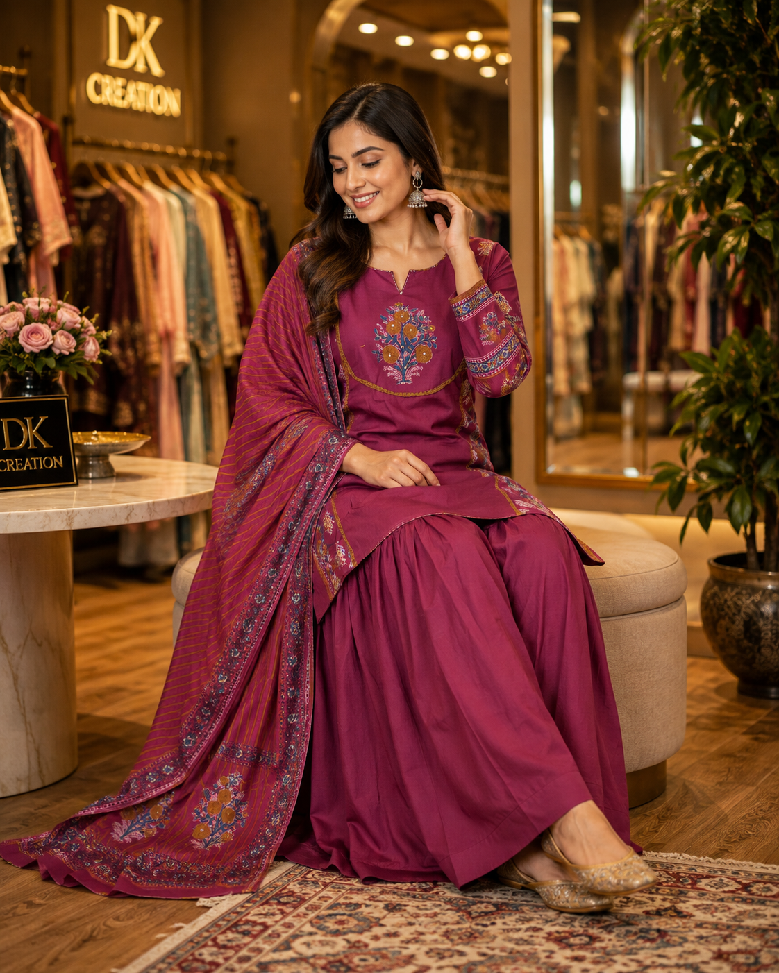 PURE COTTON VIRAL FARSI SALWAR SUIT