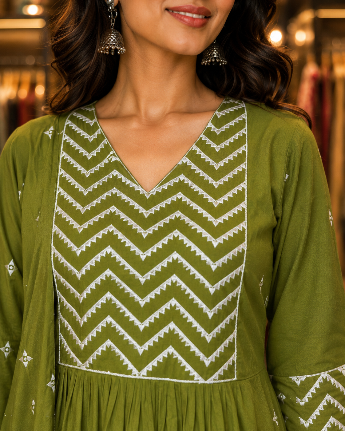 Pure Cotton Dupatta Set