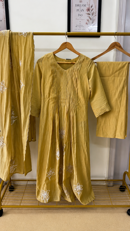 Pure Mul Chanderi Silk Suit