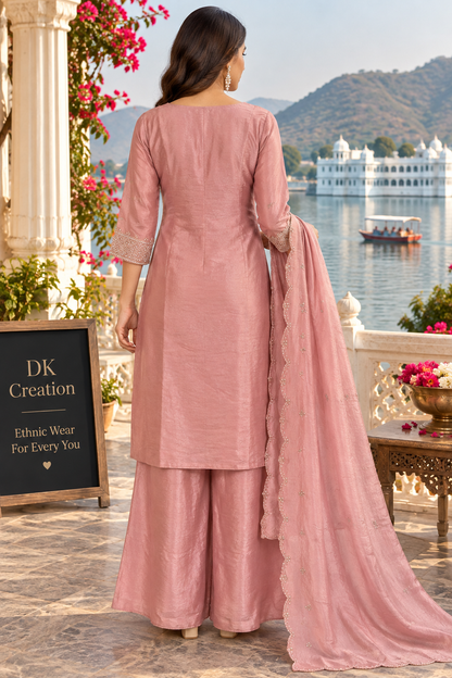 Festival Wear Hadnwork Plazzo Set