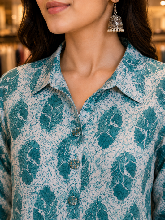 Pure Cotton Kurti With Afgani Pant