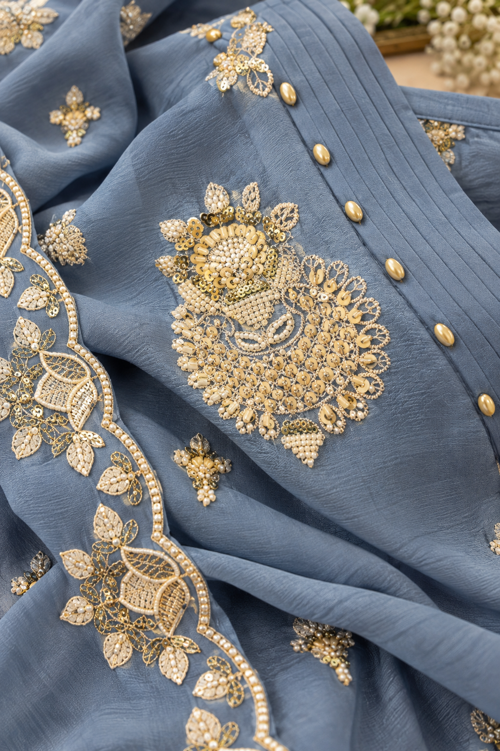 Pure Chinon fabric Festival Wear Suit