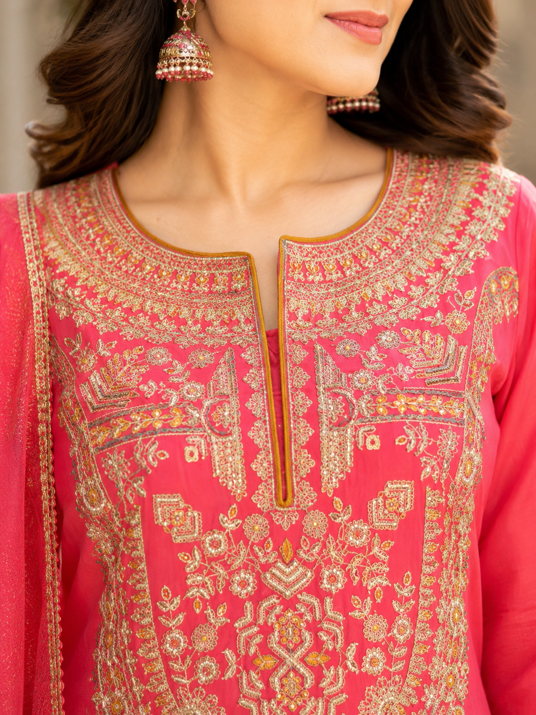 Mul Chanderi Suit