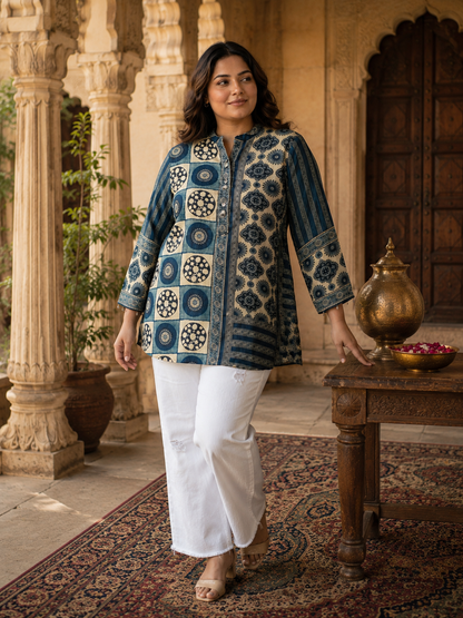 Pure Crape Shirt Big Size