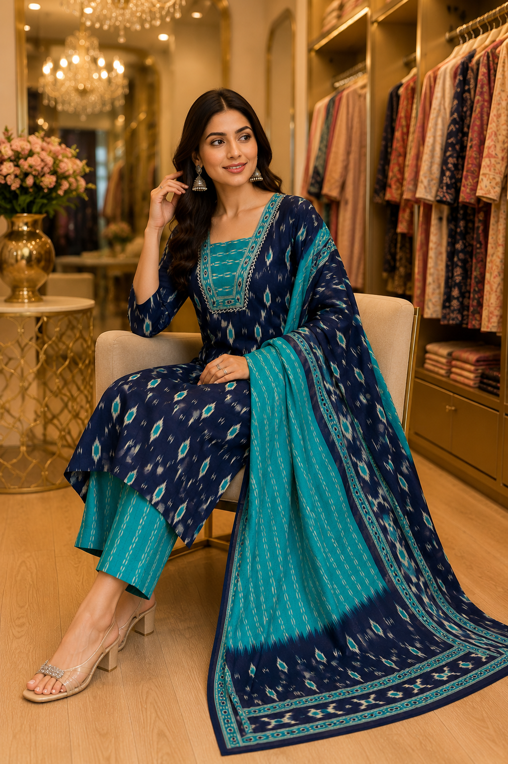 Pure Cotton Jaipuri Everyday Wear Suit