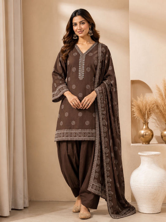 PURE COTTON PATILAYA SET