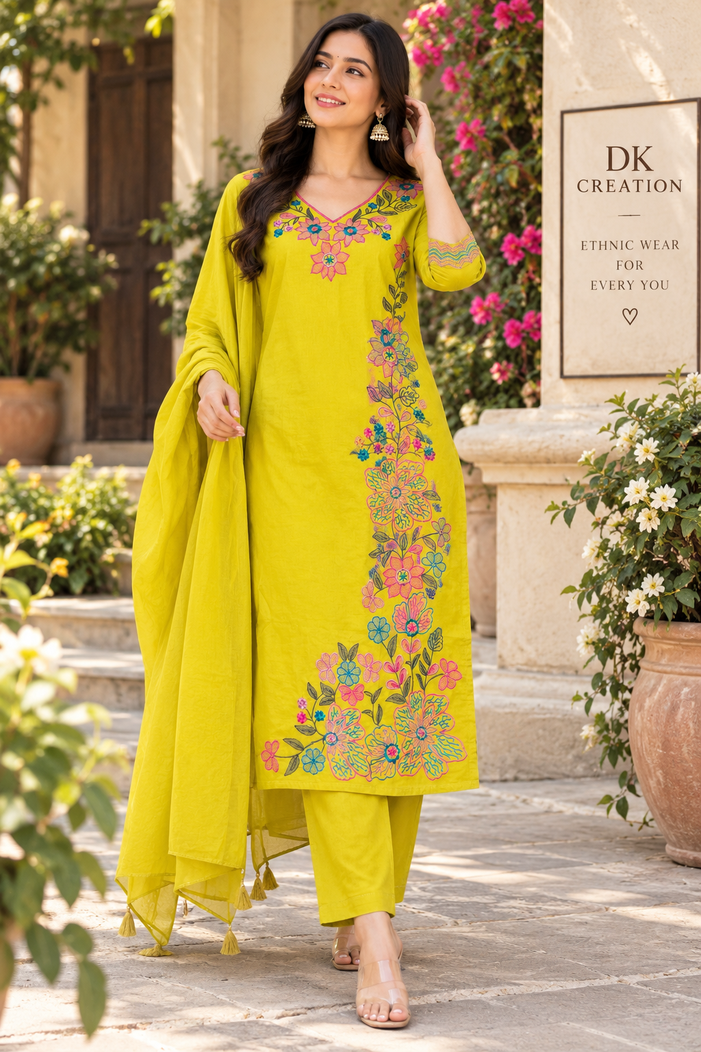 Pure Cotton 3pc Suit