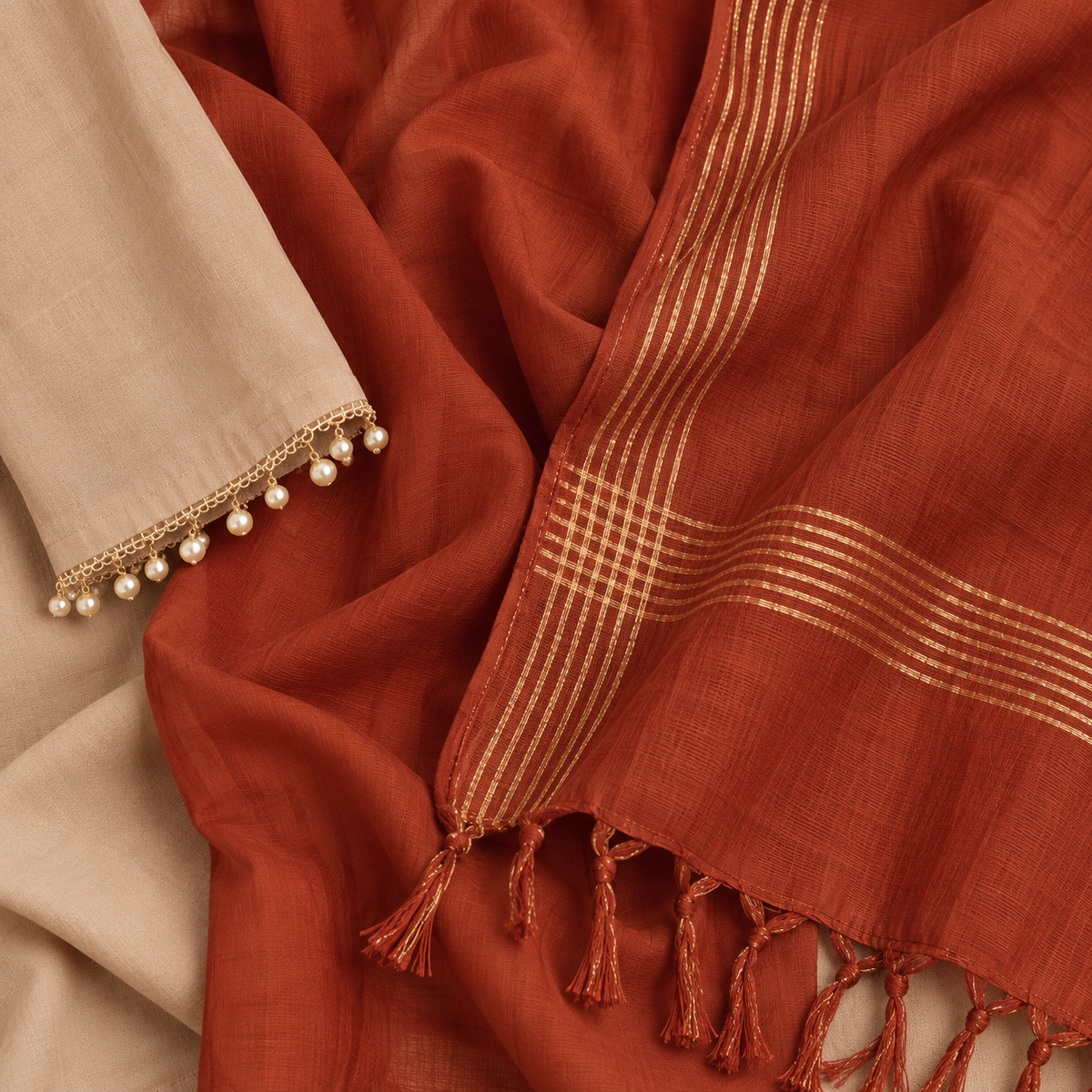 Festival Wear Mul Chanderi Suit