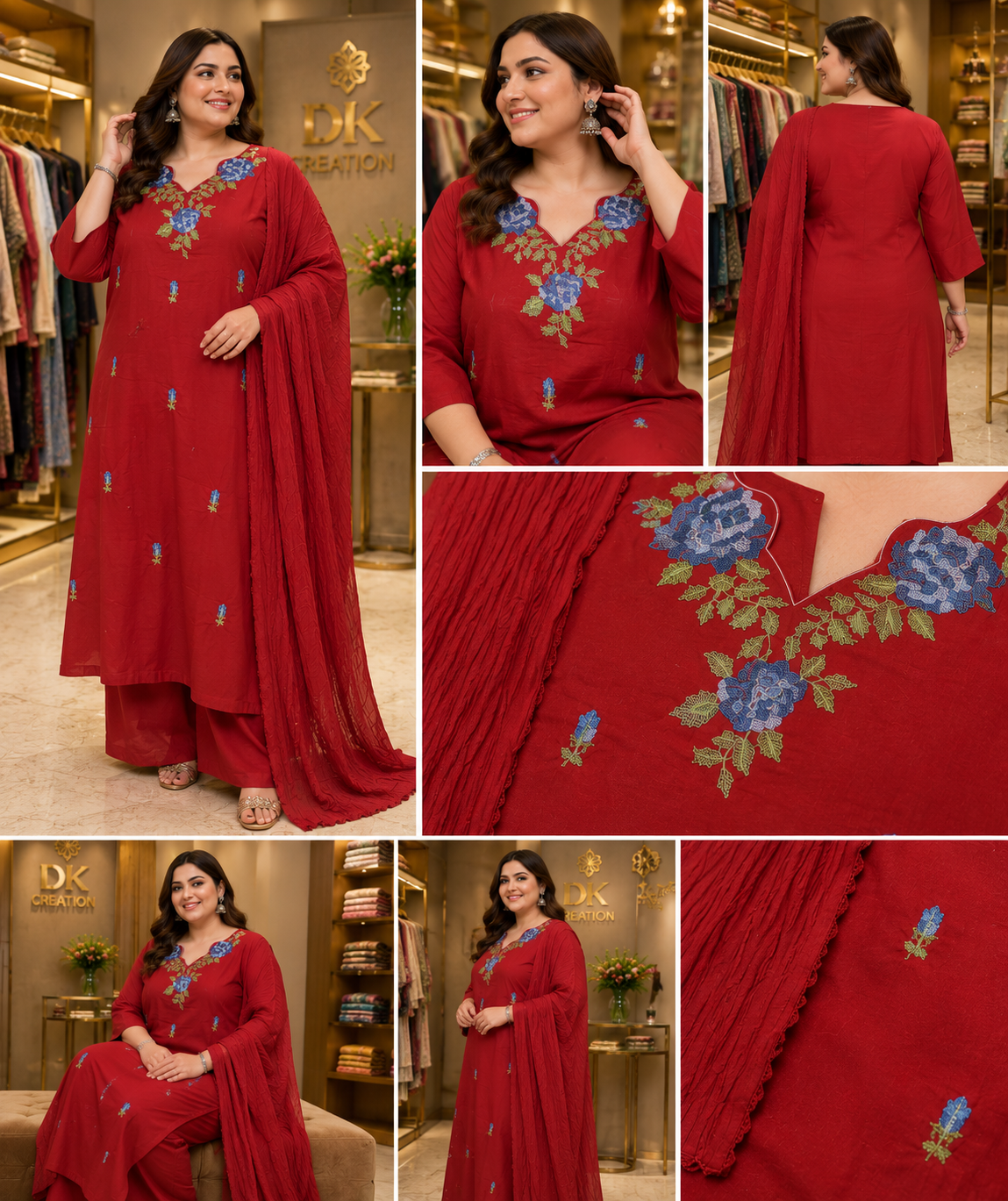 Pure Cotton Dupatta Set BIG SIZE